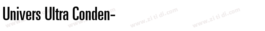 Univers Ultra Conden字体转换 Univers Ultra Conden字体转换